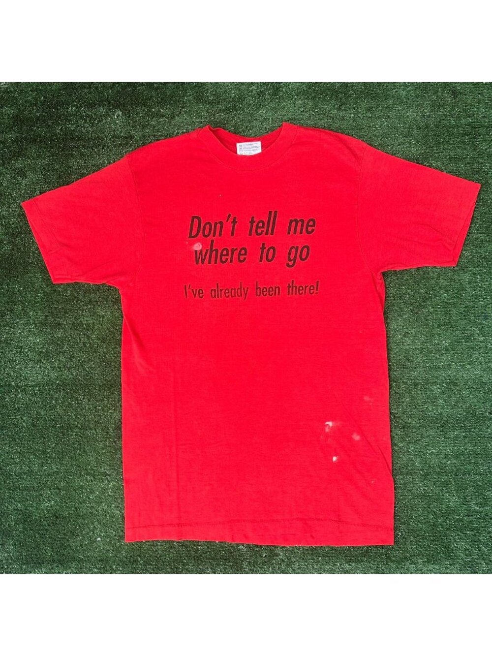 Vintage 90s Operation Desert Shield Iraq T-Shirt Red M Single Stitch Military